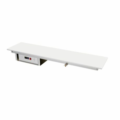 Plaque Chauffante en Verre Trempé Blanche - Capacité de 3 à 8 assiettes - Distform
