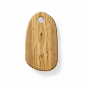 Plateau à fromage avec trou en bois d'olivier 250x165x(H)18mm - Hendi