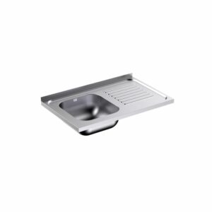 Plonge Inox avec Evier et Egouttoir Droite Profondeur 500 - Distform