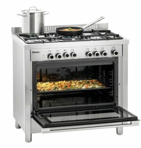 Cuisinière à gaz 5 Feux et Four Multifonction - Bartscher