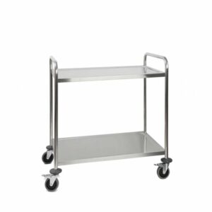 Chariot Inox 2 plateaux - 850x540xH940 mm - Multiroir