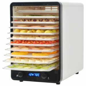 Déshydrateur alimentaire 10 plateaux 550W pour fruits, viande et légumes