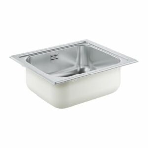 Évier de cuisine en acier inoxydable Grohe K200 - Installation facile à encastrer par le dessus