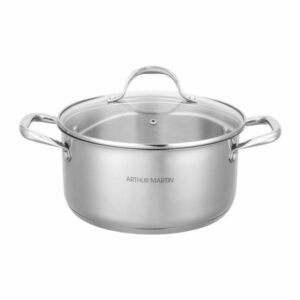Marmite Arthur Martin 28 cm avec couvercle en acier inoxydable - Tous feux dont induction