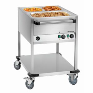 Chariot Bain Marie - 2 Bacs GN 1/1 avec Robinet - Bartscher