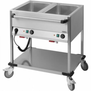 Chariot Bain-Marie à Eau - 2xGN 1/1 - Casselin