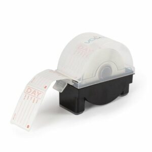 Distributeur et étiquettes pour cuisine professionnelle - Lot: 1 distributeur et 500 étiquettes