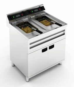 Friteuse Électrique sur Meuble 9 kW Gamme 700 - 1 ou 2 Cuves 12 L - combisteel