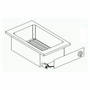 Friteuse Encastrable Drop-In 5,5 kW - 1 ou 2 Cuves 10 L - Combisteel