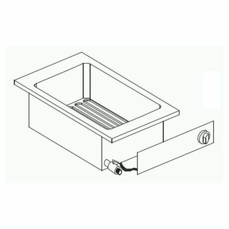 Friteuse Encastrable Drop-In 5,5 kW - 1 ou 2 Cuves 10 L - Combisteel