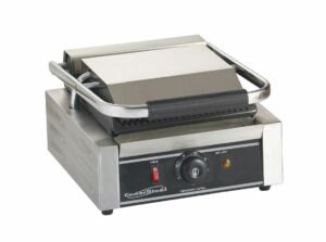 Grill à Panini Professionnel Rainurée - 320 x 410 x 190 mm - Combisteel