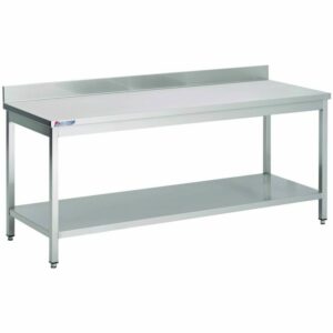 Table Inox Centrale Etagère Inférieure - Gamme 600 - Fabrinox