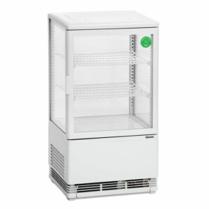 Mini Vitrine Réfrigérée à Poser - Blanche - 58 Litres - Bartscher