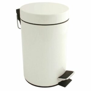 Poubelle à Pédale 3 L Blanche